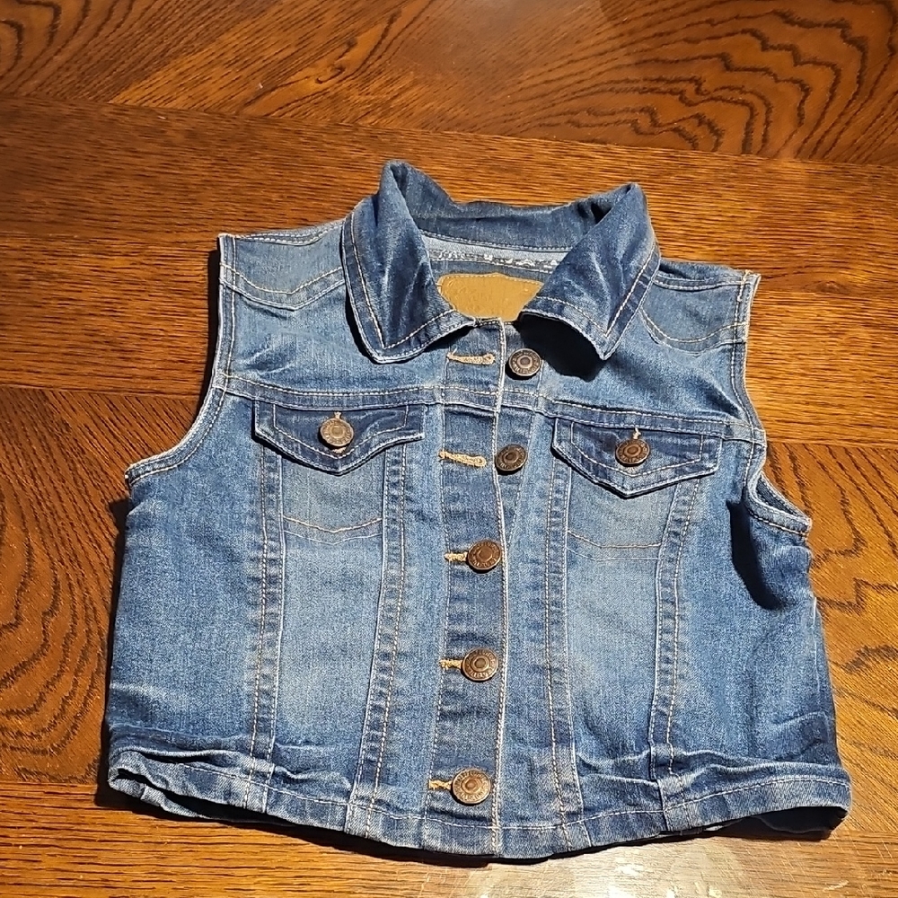 Wallflower Classic Blue Denim Vest